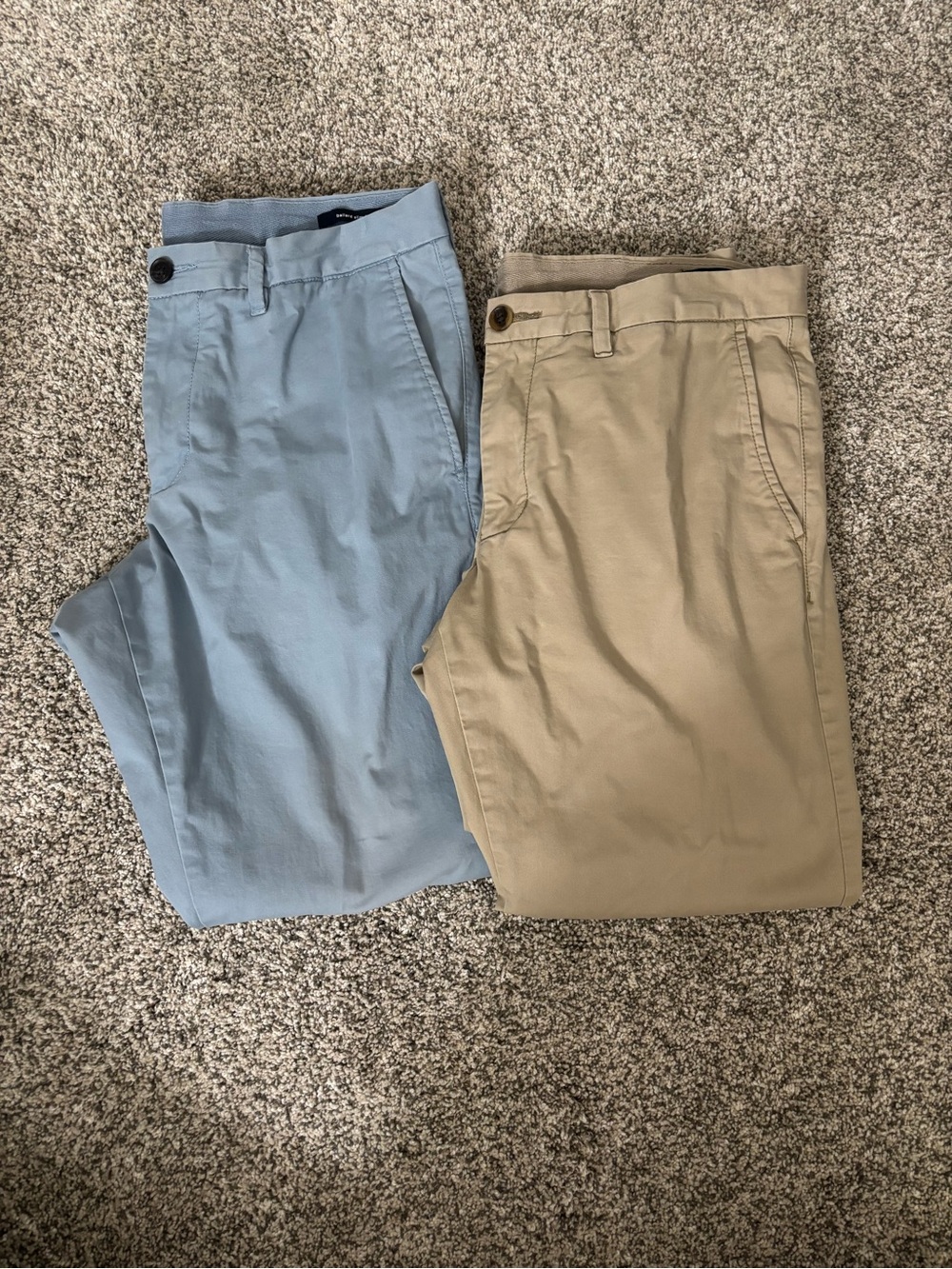 1901 Men's Chinos 33x30 — Light Blue and Khaki
